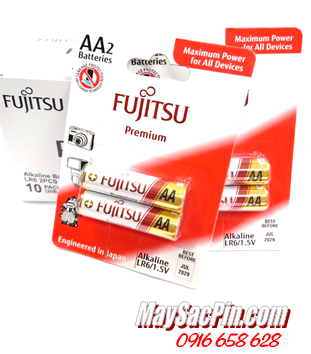 Pin Fujitsu Premium LR6 Alkaline 1.5v _Made in Indonesia _Vỉ 2viên